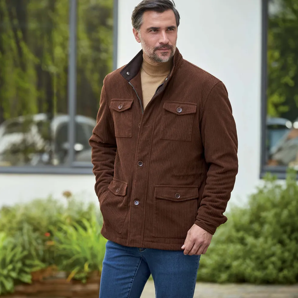 Veste saharienne velours
