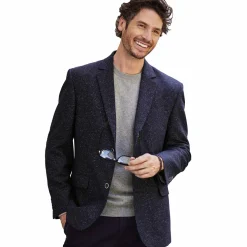 Veste tweed laine et soie