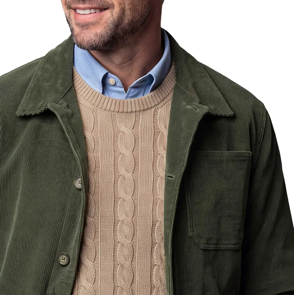 Veste velours country-chic