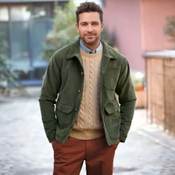 Veste velours country-chic